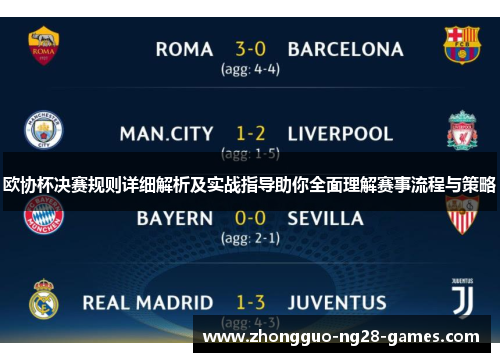 欧协杯决赛规则详细解析及实战指导助你全面理解赛事流程与策略