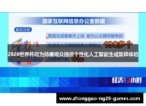 2026世界杯将为持票观众提供个性化人工智能生成集锦体验
